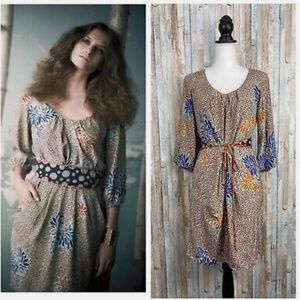 Anthropologie Corey Lynn Calter Fluttering Obi silk dress